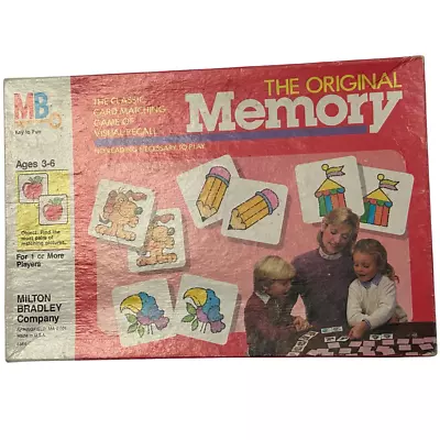 Board Games For Kids Adults Original Memory 1986 Milton Bradley Vintage Sealed • $22.75