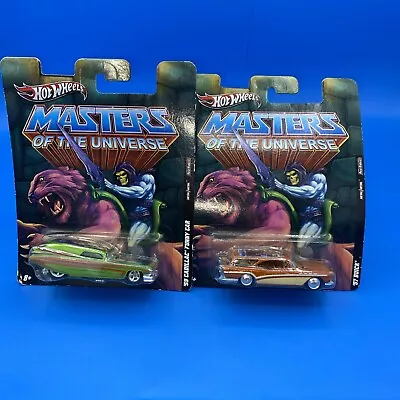 Hot Wheels Masters Of The Universe 1957 Buick Wagon Skeletor & ‘59 Cadillac1:64 • $10