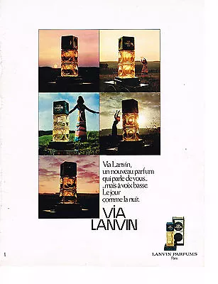 1971 ADVERTISEMENT LANVIN The New Perfume VIA • $3.20