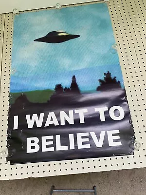 The X-Files I Want To Believe   Poster  2008 Made In  UK Fair Condition. • $10