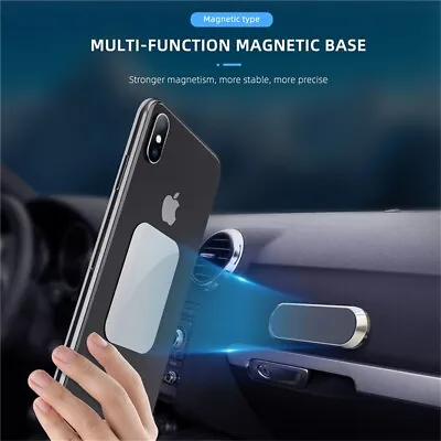 Universal Magnetic Car Holder Dashboard Mobile Phone Mount + Free Metal Plates • £2.95