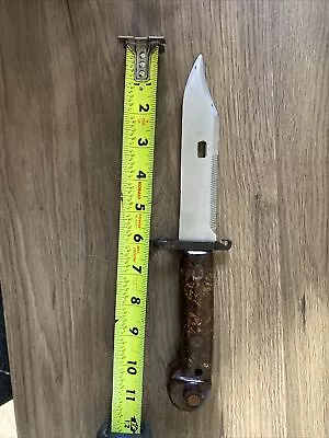 11” Vintage Antique Military Army Bayonet Dagger Short Sword Knife Metal • $54.74