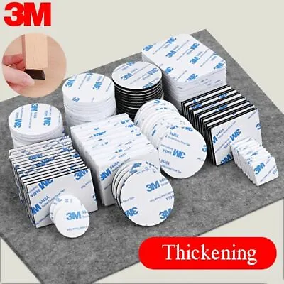 $9.59 • Buy 10-100 Pcs 3M Strong Pad Mounting Sticky Tape Double Sided Adhesive Acrylic Foam