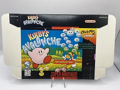 Kirby's Avalanche Super Nintendo Entertainment System For Display Only Box SNES • $29.99