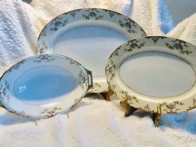 MARIE ~ HAND PAINTED FINE CHINA By MEITO ~ JAPAN ~Serving Set. DISCONTINUED 1939 • $99