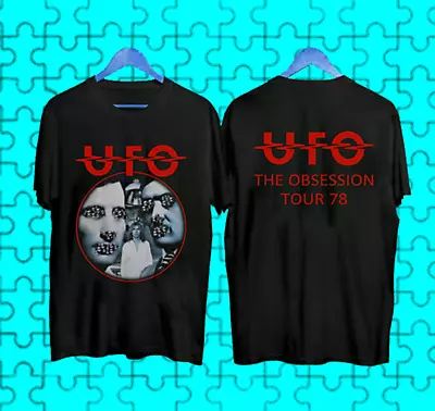 UFO 78 The Obsession Tour T Shirt Size S M L 234XL Black Cotton 2 Side U1256 • $31.34