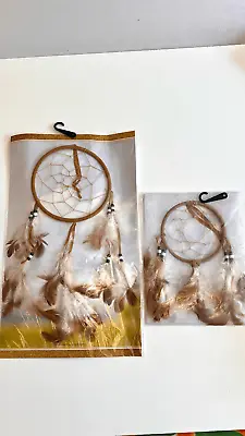Handcrafted Native American Dreamcatcher Medicine Wheel Sioux Indian Set Of Two • $20.97
