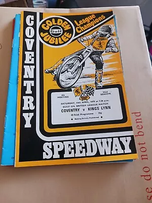 Coventry Bees V Kings Lynn 14/4/79 Good Condition No Writing Or Rust  • £1.99