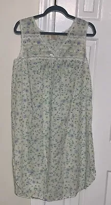 Carriage Court Nightgown Women’s Sz Medium Sleeveless Floral Print • £12.65