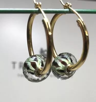 Trollbeads Wild Jungle Faceted Glass Earrings • $111.90