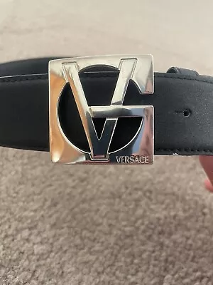 Vintage Gianni Versace  Leather Monogram Belt • $270