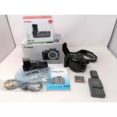 Canon Eos 400d Body With Accessories And Battery Grip Bg-e3 Only • £142.60