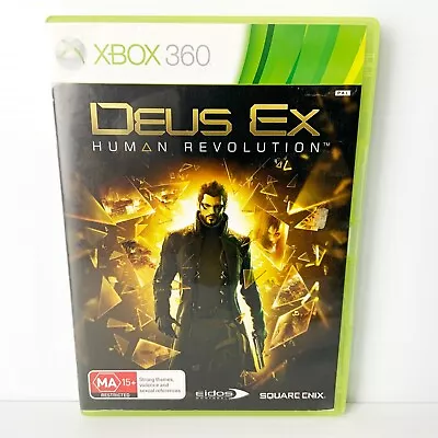 Deus Ex: Human Revolution - Xbox 360 - Tested & Working - Free Postage • $6.88