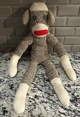£18.56 • Buy Handmade Sock Monkey 18  Tall Well Made In Good Condition!