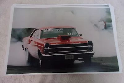 1967 Ford Fairlane  Race Car On Dragstrip   Big  11 X 17   Photo   Picture • $15.95