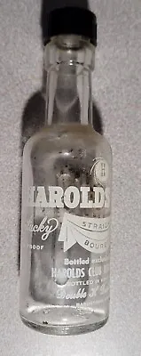 Vintage Harolds Club Miniature Bourbon Whiskey Bottle • $5