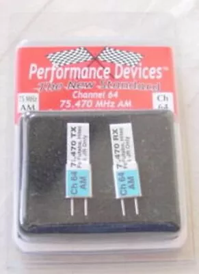 Futaba/Hitec/JR 75Mhz AM Transmitter/Receiver Crystal Set - Channel 64 • $7.95