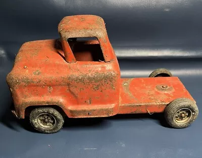 Vintage Buddy Semi Truck Cab Part Pressed Steel Metal Toy 1950s For Repair • $16.95