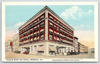 Frederick Maryland~Francis Scott Key Hotel~Businesses Down Side Streets~1920s • $6