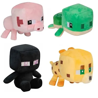 Minecraft Mini Crafter Plush Soft Toys Pig Turtle Ocelot Enderman Official Jinx • £6.95