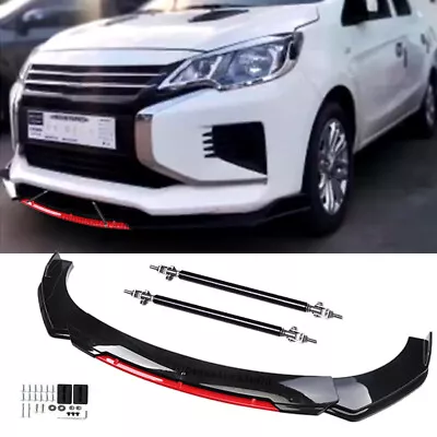 For Mitsubishi Eclipse Car Front Bumper Lip Splitter Spoiler Body Kit Strut Rods • $79.99