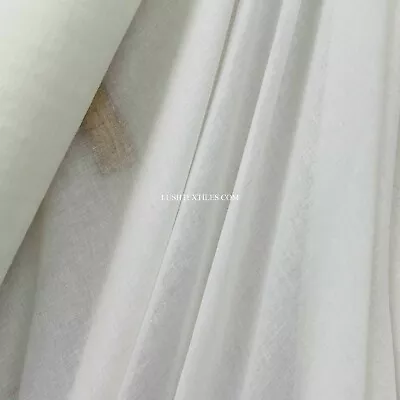 Ivory/Cream Muslin Cotton Voile Fabric Cotton Cheesecloth Craft 150cm Wide • £4.35