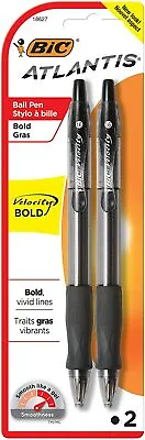 £7.88 • Buy BIC Atlantis Original Retractable Ball Pen, Medium Point (1.0 Mm), 2-Count Black