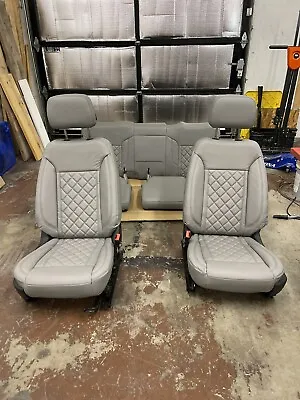 2023 Chevy Silverado Leather Seats Custom Grey Single Diamonds • $1499.99