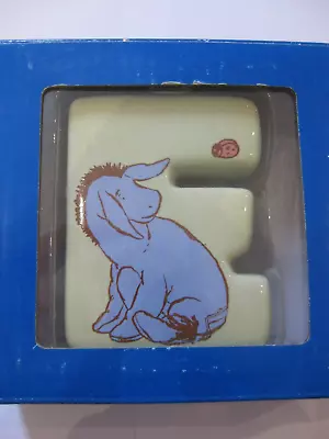 Disney Ceramic Alphabet Letter Boxed - E - Eeyore Depicted On The Letter • £5.75