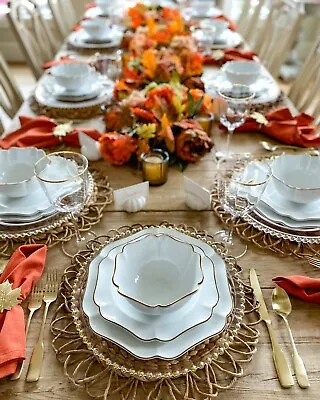 Martha Stewart  Baroque Dinnerware - Plates Bowls Serving Pieces +++NEW • $17.99