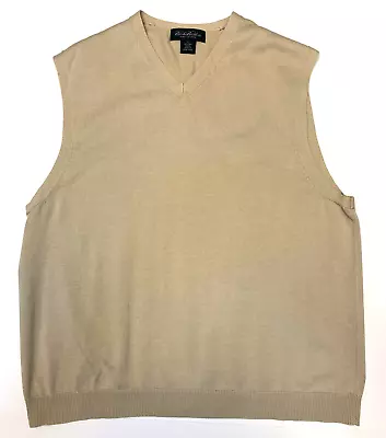 Brooks Brothers Golf Sweater Mens L  Pima Cotton Vest Soft Casual Spring Outdoor • $24.88