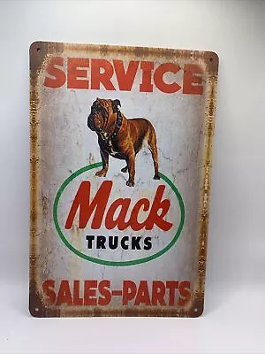 MACK Trucks Sign Mack Sign Mack Trucks Service Sign Metal Mack Sign Garage Tin • $10.95