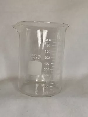 PYREX 1000ml Glass Griffin Beaker • $9.99