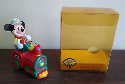 Vintage Mickey Mouse Train Christmas Ornament Kurt S Adler Porcelain Disney • $14.95