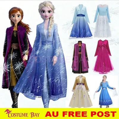 Girls Princess Frozen Elsa Anna Dress Costume Birthday Party Tutu FREE SHIPPING • $16.43
