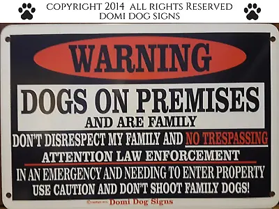 Metal Warning Dogs Sign For FENCE Beware Of Dog 8 X12  Guard Dog  • $9