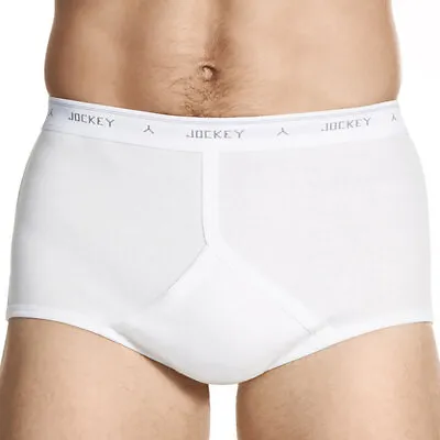 Jockey Classic Y-Front Value 3 Pack White M90003 • $43.95
