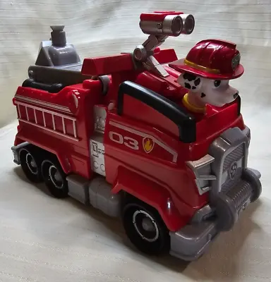 Paw Patrol The Movie Marshall Deluxe Transforming Fire Truck Vehicle Figure Toy • $9