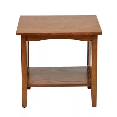 Sierra Mission End Table In Ash Brown Finish Engineered Wood • $103.99