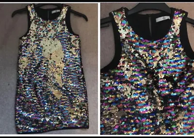 Marks And Spencer’s Girls Party  Sequin Dress Age 9-10 • £8.99