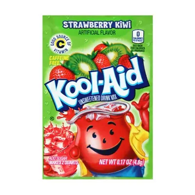 £1.99 • Buy Kool Aid American Powder Mix Drink Strawberry Kiwi Single Sachets 