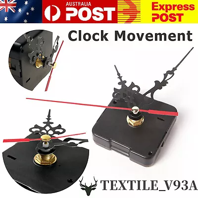 New Hands Quartz Clock Movement Mechanism Replacement Parts Kit Set AU • $10.89