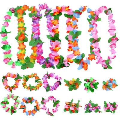 £2.85 • Buy 4/10PCS Hawaiian Lei Hula Flower Garland Aloha Hawaii Beach Hen Stag Party Pride