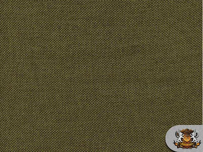 Polyester Vintage Linen Look OLIVE Fabric / 60  W / Sold By The Yard • $6.90