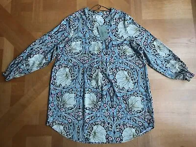 William Morris Co X Print For H&M Relaxed Shirt Dress 10/12 UK New & Tag • £11.99