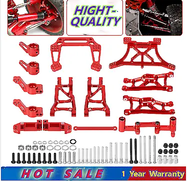 RC Metal Full Set Car Parts For Stampede VXL Rustler VXL Monster Jam Series Red  • $51.99