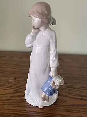 Vintage Lladro “My Rag Doll” - Young Girl W/ Clown Toy - NAO Porcelain Figurine • $29.95