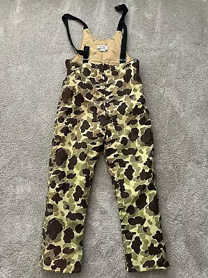 Cabelas Overalls Camo Gore-Tex Insulated Hunting Bib Pants XL Made In USA • $44.99