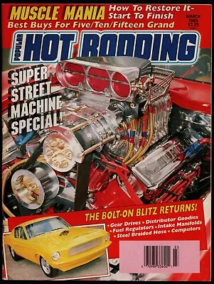 March 1989 Popular Hot Rodding Magazine Bolt-on Special 1970 Boss 302 Mustang • $4