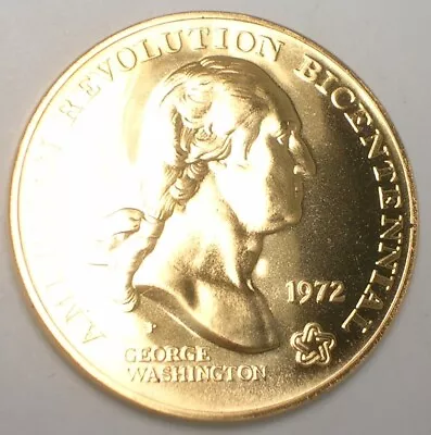 Vintage 1972 American Revolution Bicentennial Washington Medal Token Proof-like • $1.33